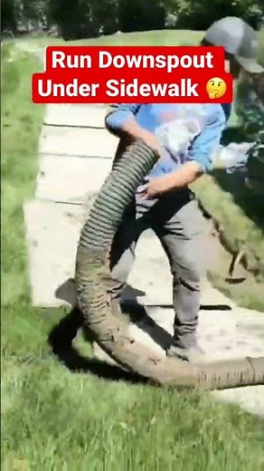 How to Run Downspout Under Sidewalk or Driveway [ Avoid Common Mistake that Clogs Drain System ]