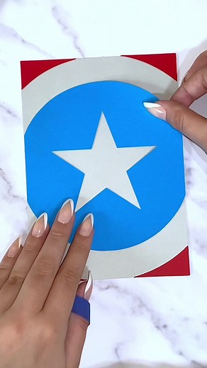 Marvel Captain America Handmade Good Luck Card for Boyfriend