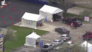 8.8K views · 63 reactions | During the WH task force briefing on Friday, Pres. Trump and VP Pence told reporters that coronavirus testing capacity has significantly increased in the U.S. -- newly-erected drive-through testing facilities in states like Florida, Texas, New Jersey and New York support their claim https://cbsn.ws/2Wwv4fO | CBS Evening News | Facebook