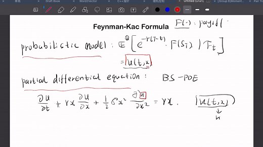 (金融工程）衍生品的进阶分析方法Part5 Feynman-Kac定理
