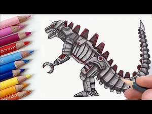 How to Draw MECHAGODZILLA 2021