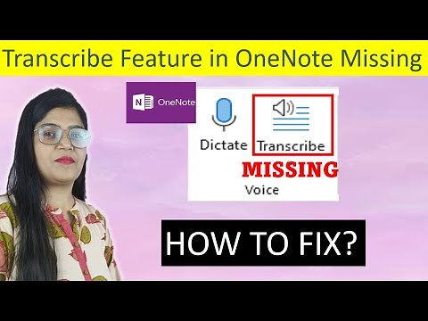 FIX: Transcribe Option Missing or Not Working in OneNote