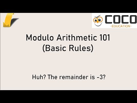Modulo Arithmetic 101 - Understanding the Basics [Approx Difficulty: SMO Junior R1]