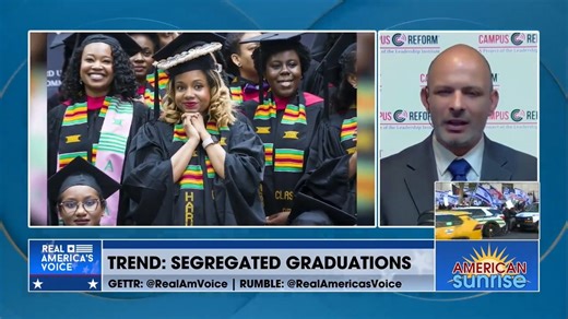 Nicolas Giordano: Segregated Graduations Are Precisely What Martin Luther King Jr. Fought Against Campus Reform Higher Education Fellow Nicholas Giordano says the troubling trend of segregated graduations reflects left-wing colleges’ radical beliefs. Watch LIVE➡ bit.ly/plutorav Watch more #AmericanSunrise here: https://rumble.com/v4robth-the-american-sunrise-show-4-26-24.html | America's Voice News