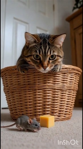 Mouse Is Playing Dead… But Watch the Cat#shorts #cat #shortsfeed #subscribe #trend