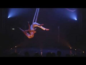 Aerial Duo Male Acrobatics Sexy Circus Net Hoop Ring