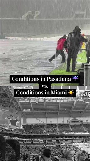 Weather Comparison: Pasadena vs. Miami During Games