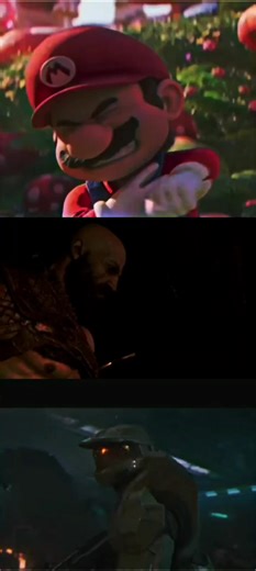 Mario vs Kratos vs Master Chief #Mario #kratos #masterchief #dreamon #nintendo #ps4 #xbox #fyp