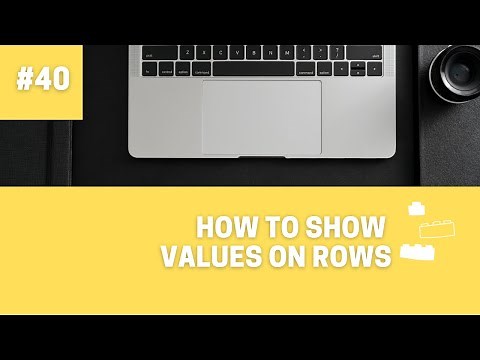 How to Show Values on Rows in Power BI
