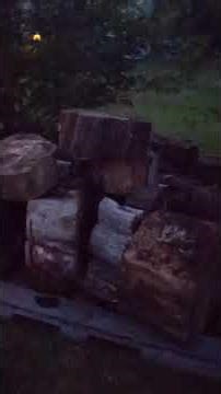 It's all filled up with my wood. #weekendproject #diy #axe