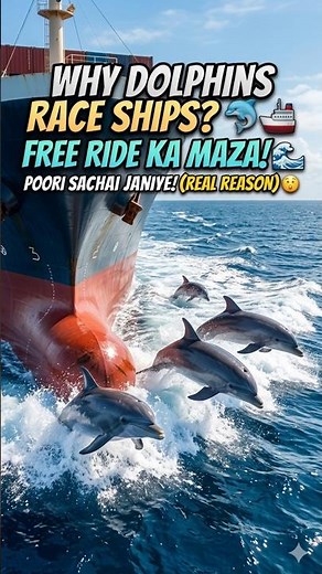 The SECRET Reason Dolphins Chase Ships! 🐬🚢