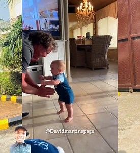 260K views · 6.8K reactions | Sharing heartwarming moments of kids taking first step凉♥️殺this is beautiful to watch   | David Martin's page | Facebook