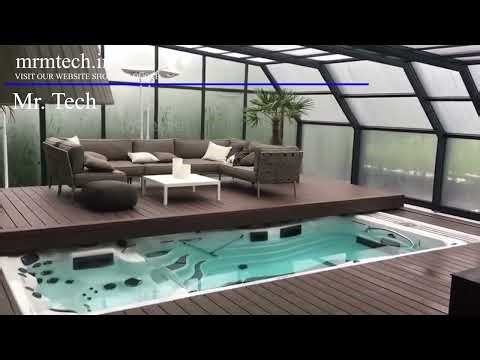 Low Profile Strong Aluminum Frame Sliding Pool Cover for Garden and Outdoor Swimming Pools