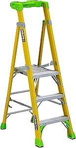 Louisville Ladder 3-Foot Fiberglass Platform to Leaning Ladder, 375-Pound Load Capacity, Type IAA, FCP1403HD