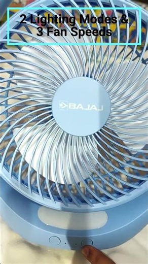 Portable Rechargeable Fan Unboxing 🔋❄️ Bajaj Pygmy Go