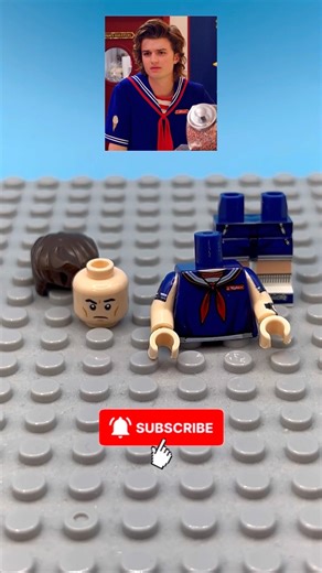 I built STEVE from STRANGER THINGS in LEGO! #lego #music #toys #strangerthings