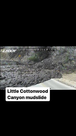 Sliding into spring like… A mudslide in Little Cottonwood Canyon near Seven Turns was caught on camera! Fortunately, our crews closed the canyon early this morning for the potential of slides hitting the road. ~4 feet deep and 100’ wide with large woody debris We are working with @udotavy to assess impacts. NO ETO. | Utah DOT