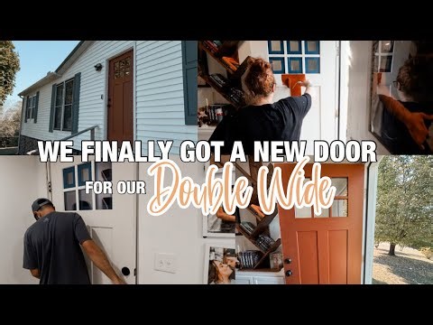 I’VE WANTED THIS DOOR FOR SO LONG! Double Wide Trailer Projects | mobile home makeover