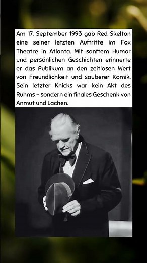 🎭 Red Skeltons letzter Auftritt – Ein Abschied voller Humor und Anmut