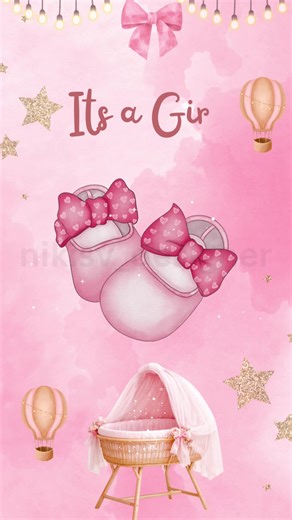 Heart touching Muslim themed baby girl announcement video Beautiful baby girl announcement video in pretty red and beige colour! DM us to place your order 💌 #bleesedwithbabygirl #itsagirl #itsagirlvideo #ıtsagirl #babyannouncement