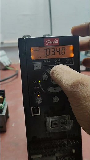 #Danfoss vfd 1hp ok . proper work and full parameter setting 😎😎