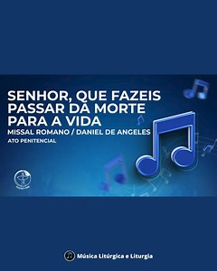 Senhor, que fazeis passar da morte para a vida Ato Penitencial - Tempo da Quaresma Letra: Missal Romano (nova edição) Música: Daniel De Angeles Intérprete: Frei Telles Ramon, O. de M. https://www.youtube.com/watch?v=wUrHHC6lSME&ab_channel=EdiçõesCNBB | Música Litúrgica e Liturgia