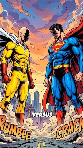 Saitama vs Superman: Can One Punch Man Destroy DC? 🤯#saitama #superman #shorts