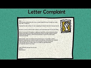 Business English /  Letter of Complaint/ Writing an Email