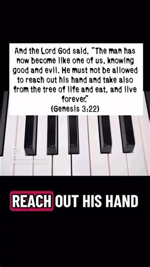 Piano solo on ‘Genesis 3:22’