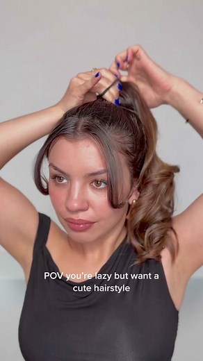 that’s me #hairtok #easyhairtutorials #messybuntutorial #hairhack