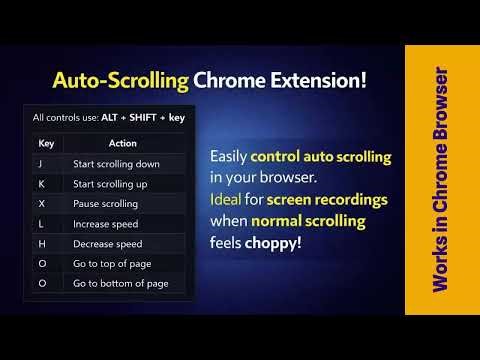 Turn Any Website Into Auto Scrolling Mode | Useful for Reading, Screen Recording, Displaying.