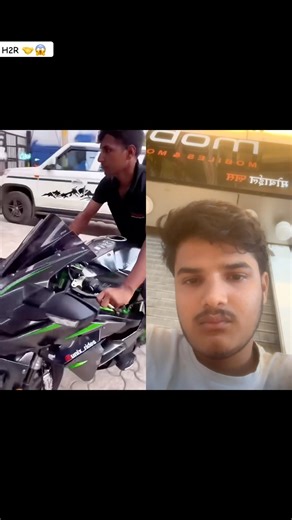 Kawasaki ninja h2 service 👍👍#kawasaki#ninjah2