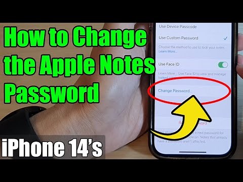 iPhone 14/14 Pro Max: How to Change the Apple Notes Password