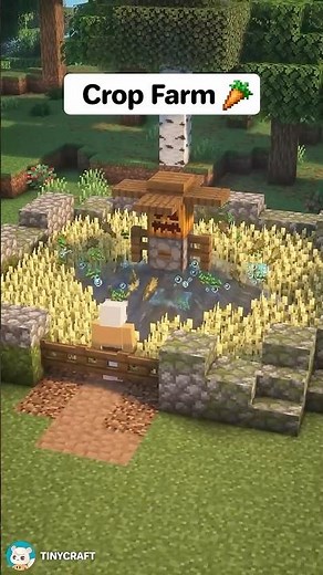 Minecraft Aesthetic Auto Crop Farm 🥕