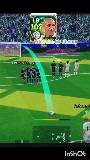 🔥 Phenomenal Roberto Carlos Free Kick in eFootball 2026 | Unstoppable Goal! ⚽💥#1million #viral #pes