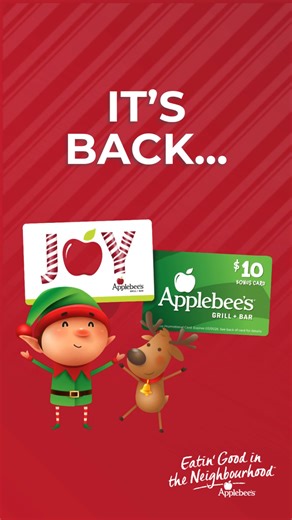 Give the gift of good food this holiday season! 🎄✨ For every $50 Applebee’s Gift Card you buy, you’ll get a $10 Bonus Card to treat yourself, because holiday shopping should come with perks. 😉 Available now at Applebee’s Thunder Bay - the perfect gift for friends, coworkers, or the foodie on your list. | Applebee's Grill & Bar Thunder Bay