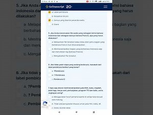 Go Transcript Indonesian test answers
