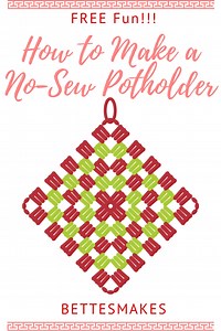How to Make No-Sew Potholders