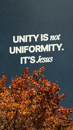 27 reactions | Unity doesn’t mean we all think the same, it means we’re all moving toward the same Savior.  As we walk with Jesus, what’s true of Him becomes true of us, and that transformation is what holds the Church together. Not uniformity, but Christ at the center. That’s where real unity is found. ✝️欄 | Definition Church | Facebook