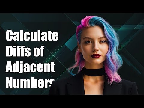 Calculate Differences of Adjacent Numbers in Python Without Using Arrays