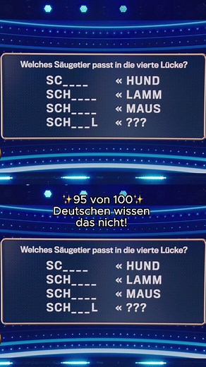 SAT.1 on Instagram: "Wer weiß das?  #1prozentquiz  "Das 1% Quiz - Wie clever ist Deutschland?" - Donnerstag, 20:15 Uhr in SAT.1 oder streamen auf Joyn."