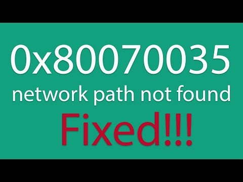 error 0x070080035, network patch not found updated fix