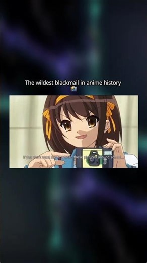 The wildest blackmail in anime history 📸