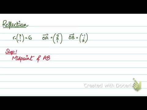 A2 Level Math: Vectors - Reflection