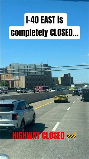 ⚠️ I-40 EAST CLOSED in KNOXVILLE After Major ACCIDENT 🚛💥 #shorts #fyp #viral