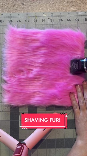 Shaving down some pretty pink fur so I can run it through the embroidery machine! I’m using a set of $25 Sminiker brand clippers from amazon #furry #fursuit #fursuitmaker #fursuitmaking #costume #cosplay #satisfying #asmr #shaving