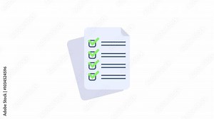 This checklist has all the items marked as completed. Modern, flat design of a checklist with green checkmarks, conveying a sense of accomplishment and organization.