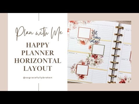 Plan With Me! | Classic Horizontal Layout Happy Planner