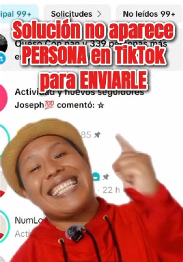 solución no aparece persona en TikTok para enviarle: Soluciona el problema 📩📱 ¿No te aparece una persona en TikTok para enviarle mensajes o no puedes mandar mensajes? En este tutorial te muestro cómo activar los mensajes de TikTok, qué hacer si no aparecen los chats o los mensajes directos, cómo revisar una restricción de mensajes y qué hacer si tienes un error al enviar mensajes. También te explico qué puedes revisar si TikTok suspendió tus mensajes o no te deja enviar mensajes desde tu cuent