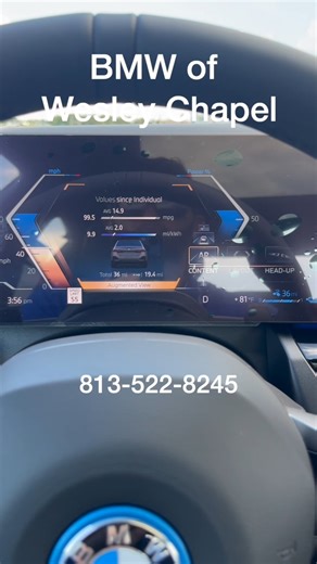 Here's the The 2026 BMW 550e's Augemented Reality feature at work | BMW of Wesley Chapel